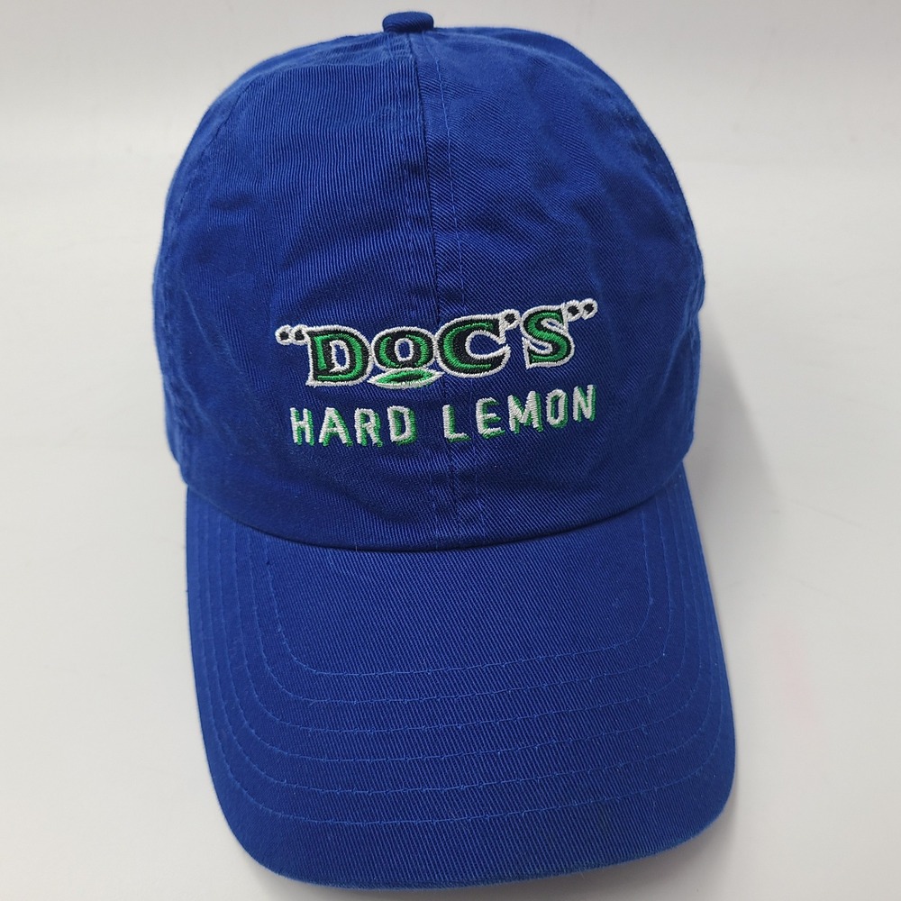 Vintage Docs Hard Lemon Hat Strapback Blue Green Anheuser Busch‎ Lemonade Men